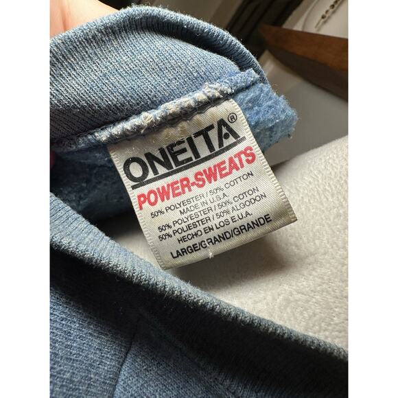 Vintage Sweatshirt L Button Children’s Book Embellished Crewneck Dead stock - Picture 8 of 8